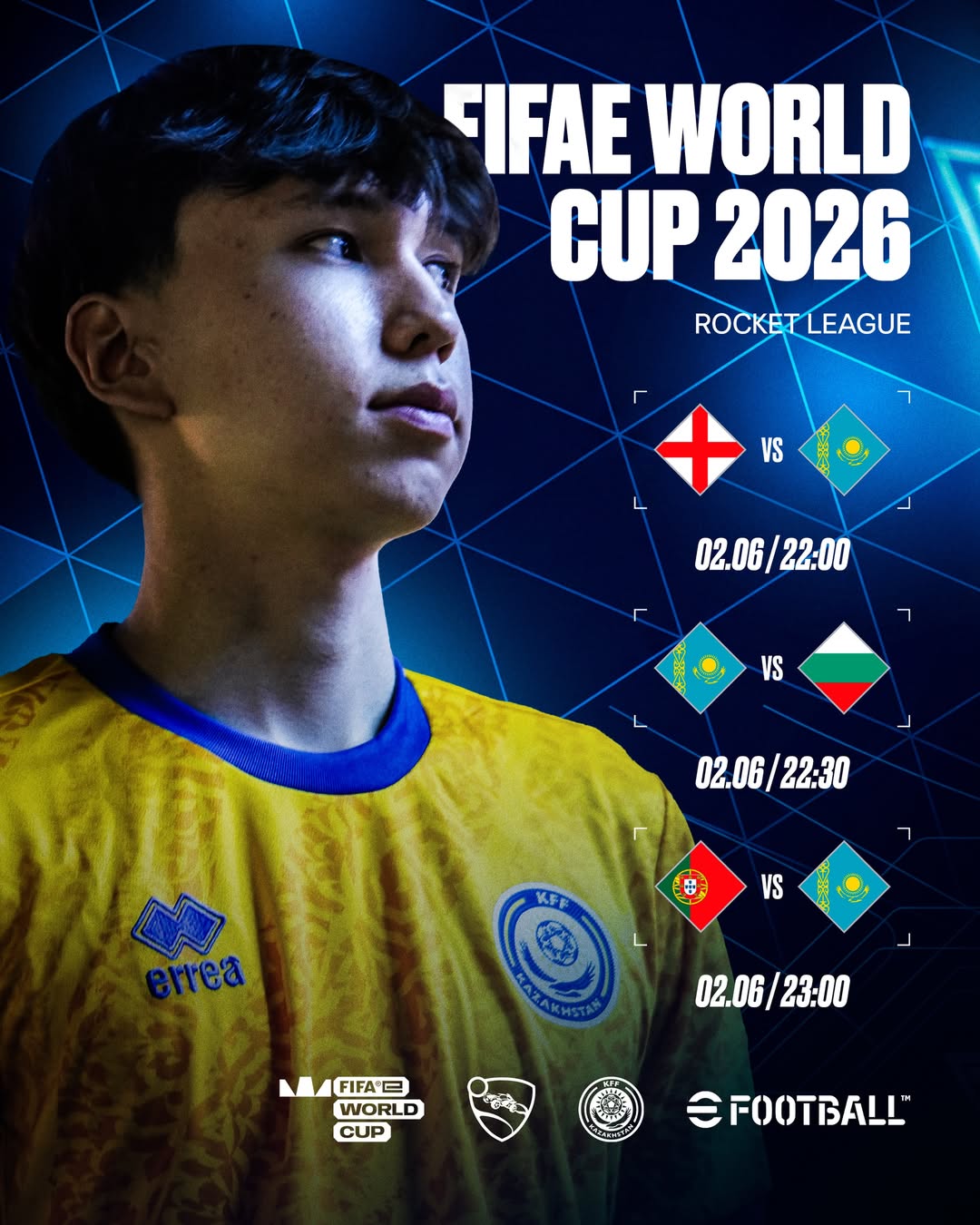 Қазақстан құрамасы FIFAe World Cup 2026 турнирінде Rocket League дисциплинасы бойынша бақ сынайды