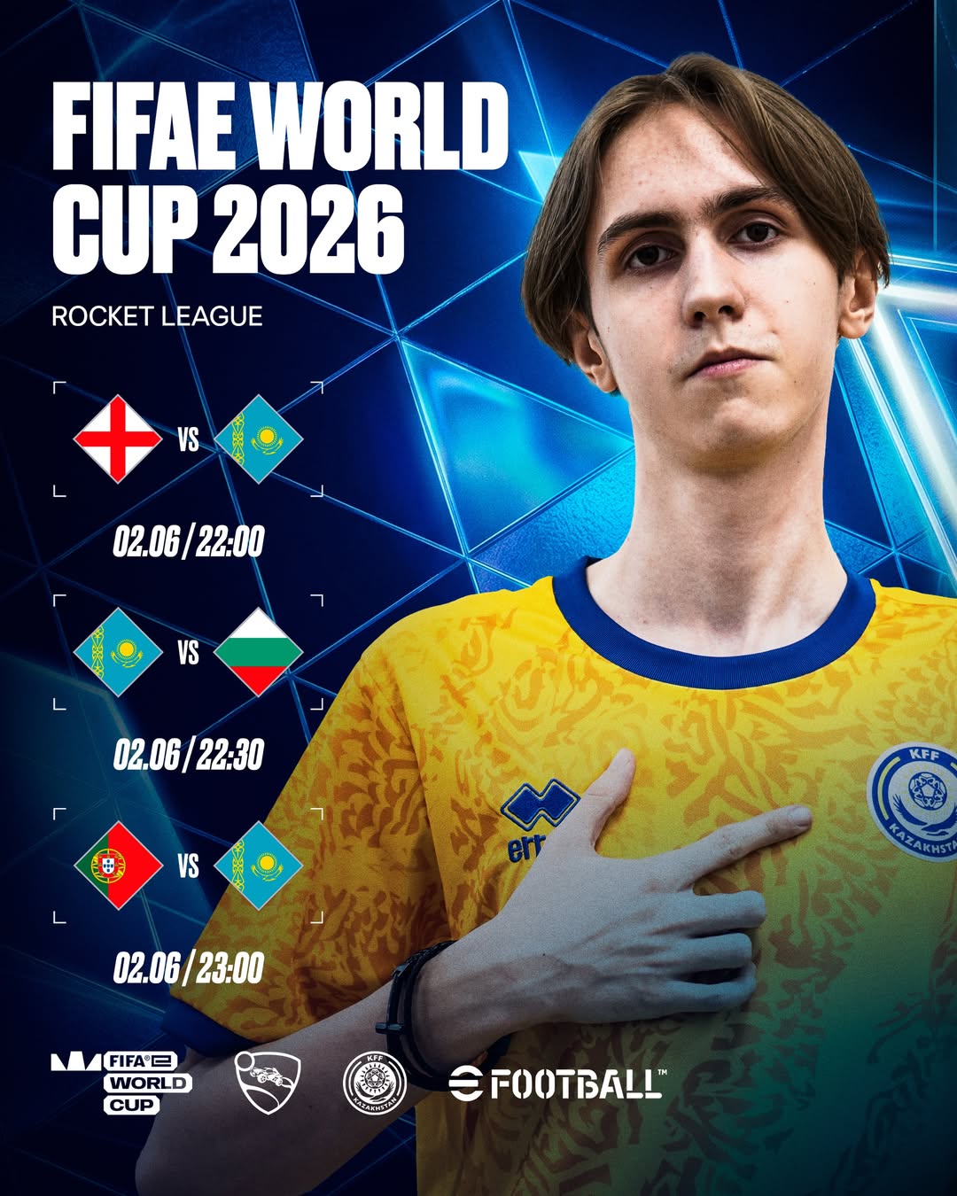 Қазақстан құрамасы FIFAe World Cup 2026 турнирінде Rocket League дисциплинасы бойынша бақ сынайды