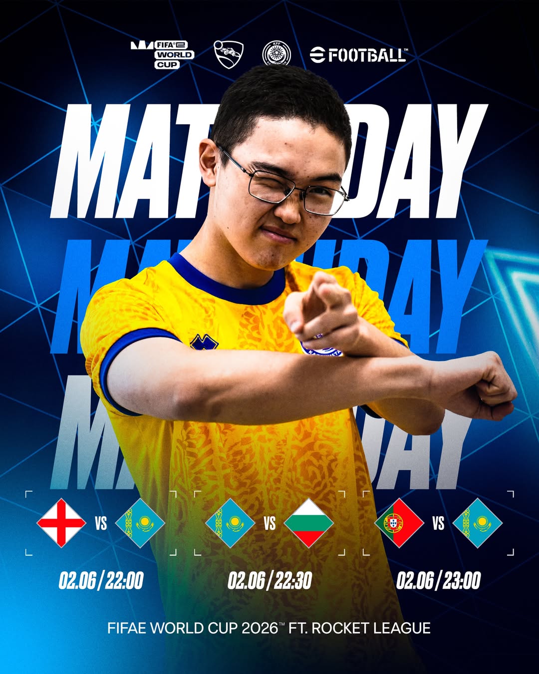 Қазақстан құрамасы FIFAe World Cup 2026 турнирінде Rocket League дисциплинасы бойынша бақ сынайды